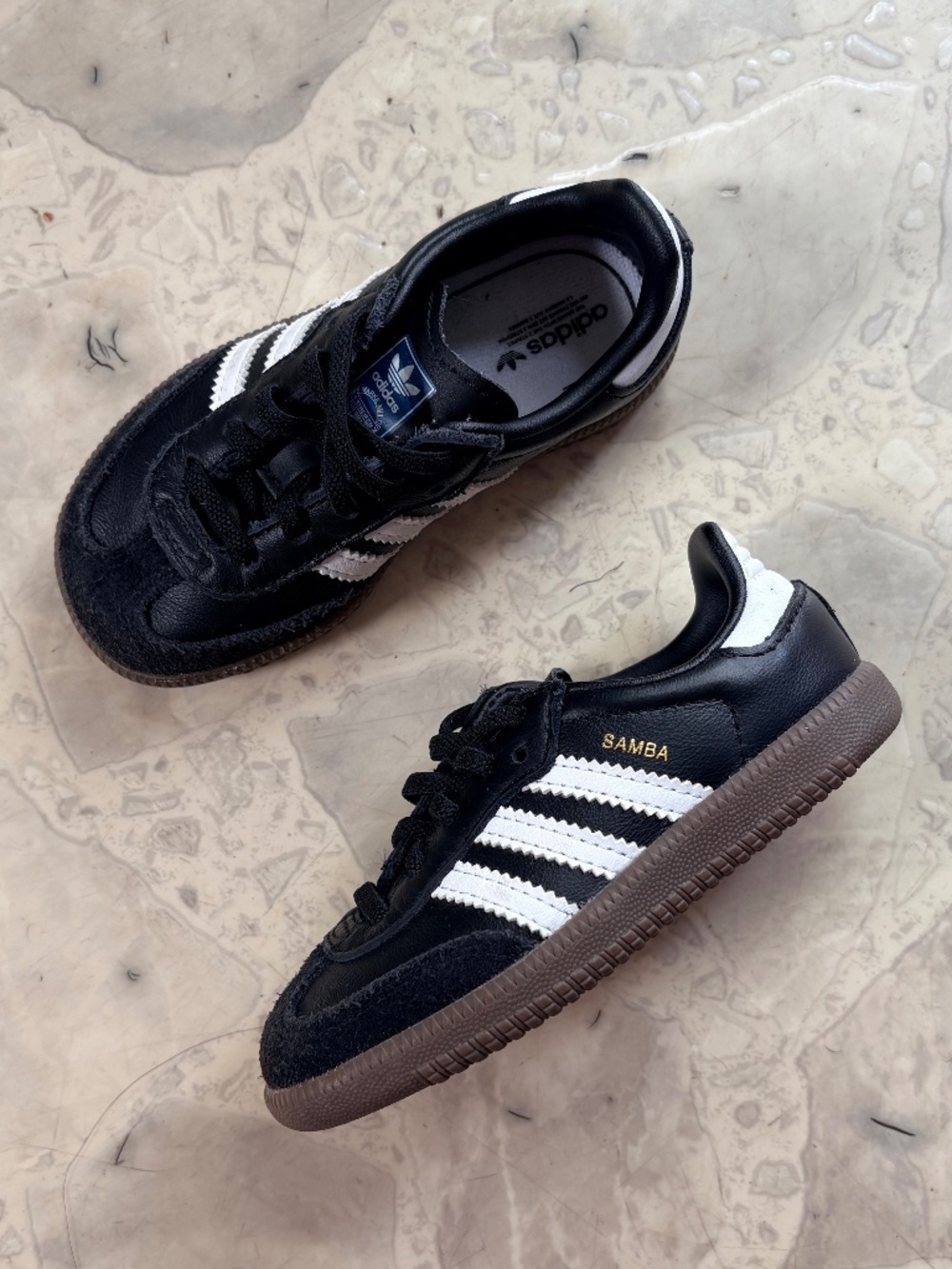 Adidas Samba OG Kids Sneakers – Black/White (Toddler 7)